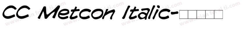 CC Metcon Italic字体转换